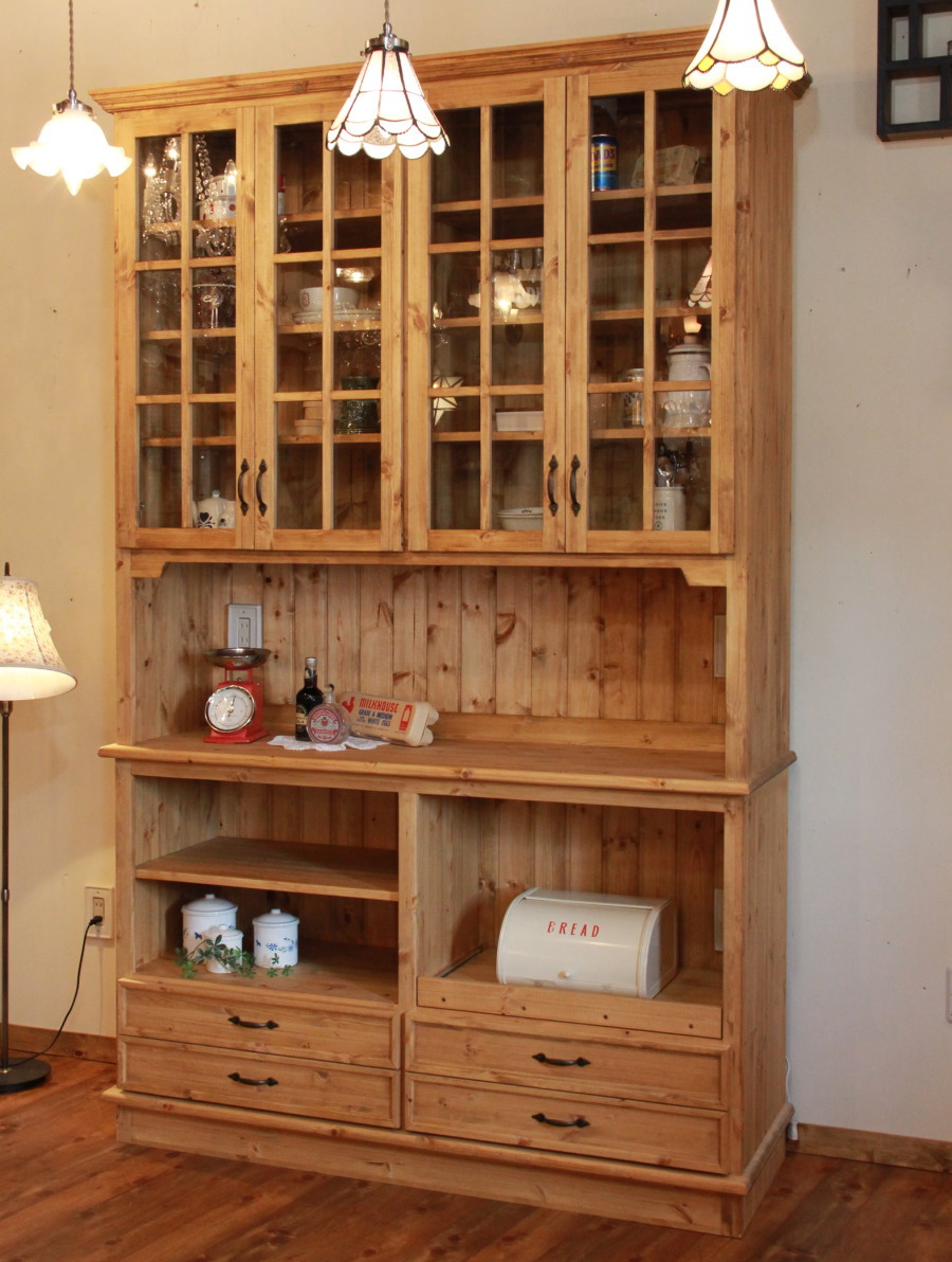 楽天市場】クラシック カップボード W1500 オーダー家具 サイズ変更