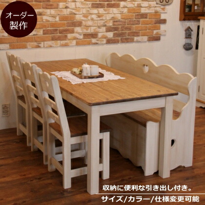 楽天市場】テーブル カントリー NC ダイニングテーブル ベンチ