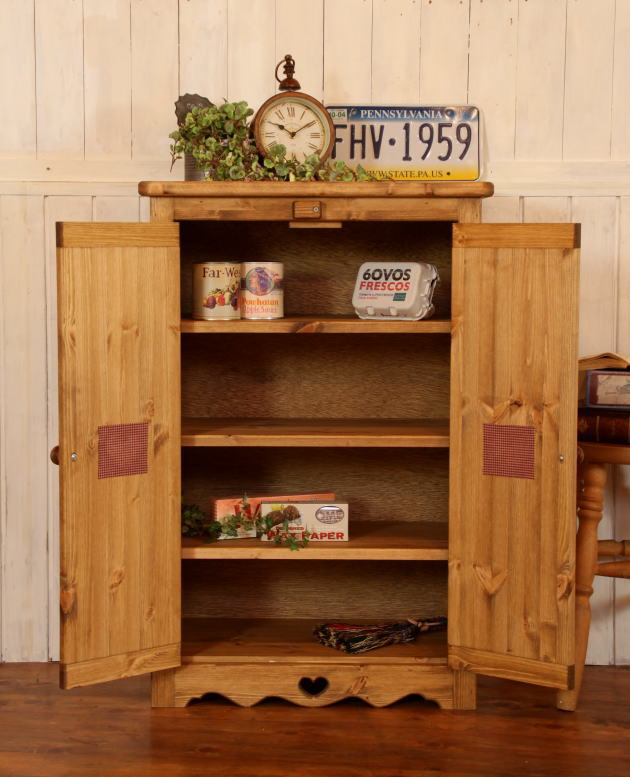 カントリー調 木製ハートデザインキャビネット セール 楽天市場