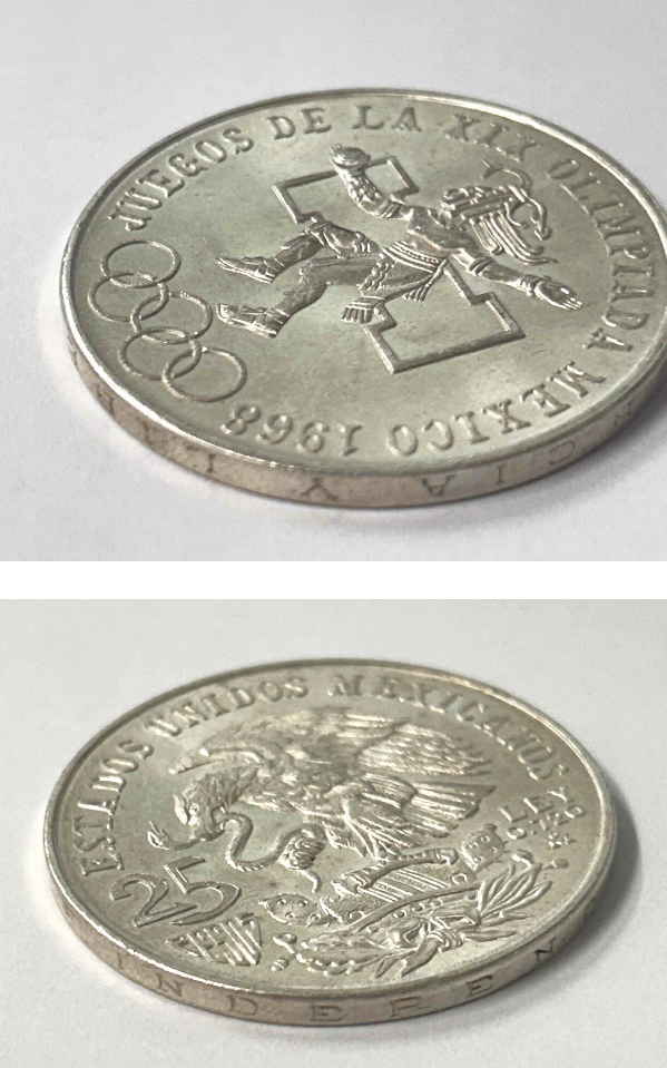 楽天市場】coin-69 メキシコ オリンピック記念銀貨 25 ペソ 1968年