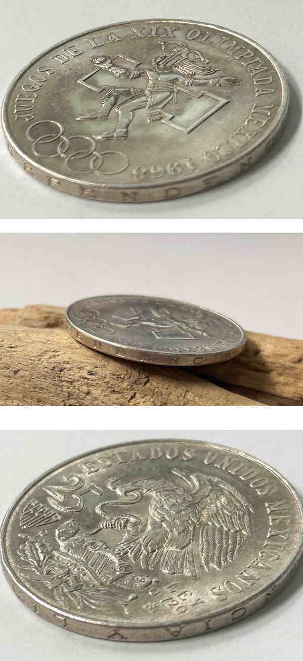楽天市場】【メキシコ】 メキシコオリンピック 25ペソ銀貨 1968年 （未