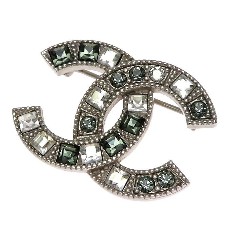 CHANEL シルバーブローチ ターンロックデザイン 割引 CHANEL シルバー