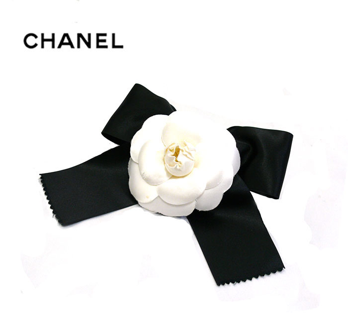 楽天市場】【CHANEL】シャネル カメリア リボン コサージュ ブローチ