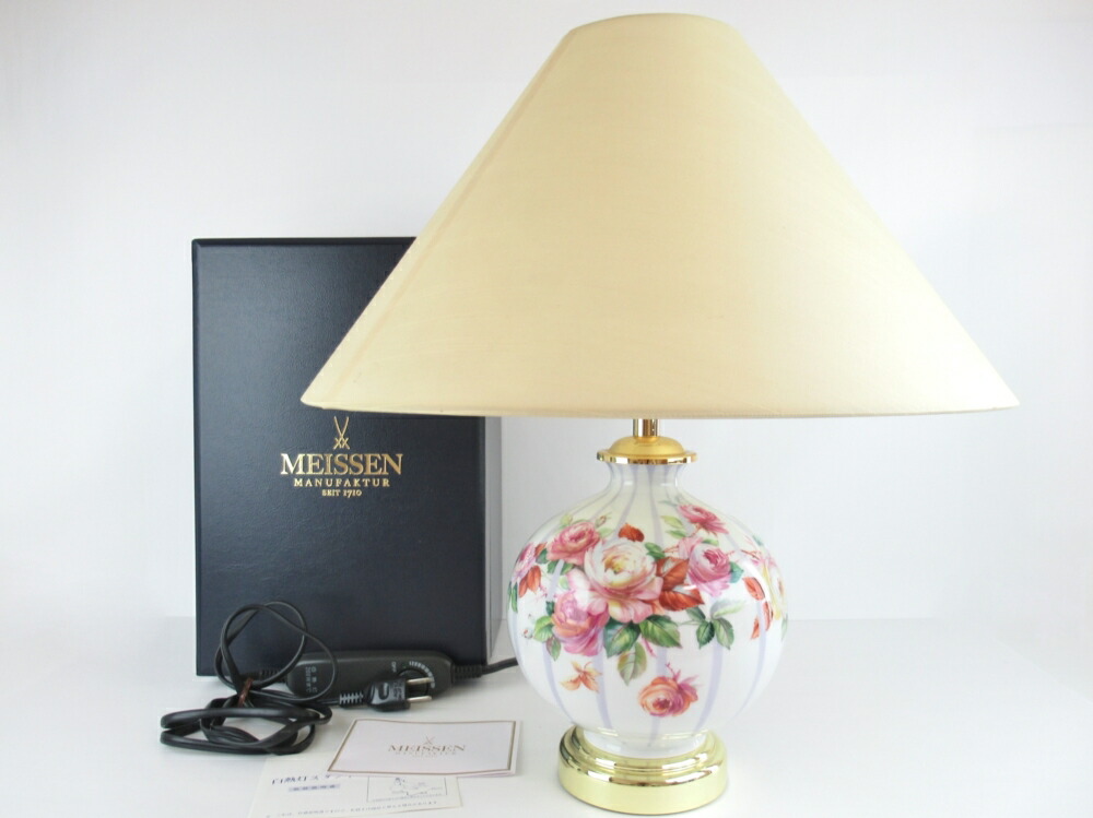 楽天市場】【中古】 正規品 Meissen マイセン 陶磁器 大輪のバラ