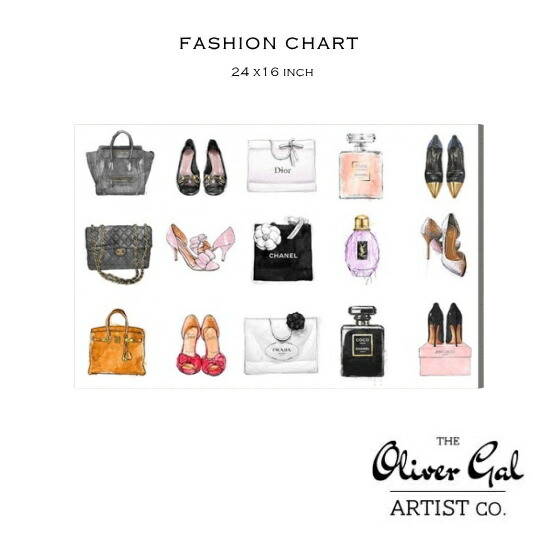 オリバーガル OLIVER GAL アートパネル シャネル ディオール ヒール