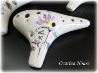 楽天市場】Focalink（フォーカリンク） オカリナ アルトC管 “磁器製”花