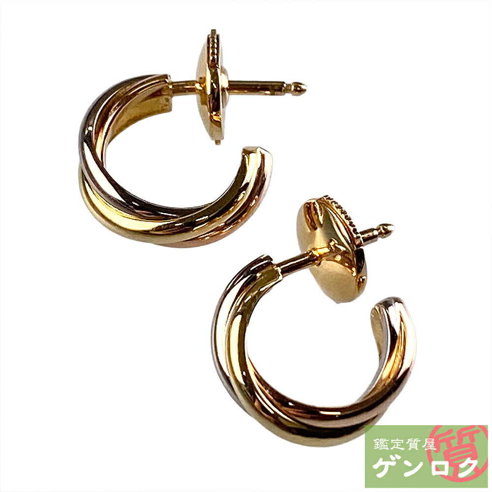 楽天市場】【中古】Cartier カルティエ トリニティ ピアス 750【質屋