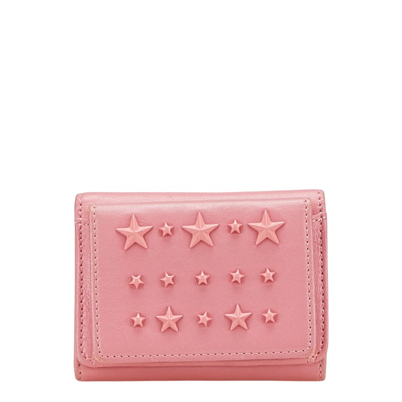 楽天市場】ジミーチュウ スタースタッズ 三つ折り財布 ピンク レザー