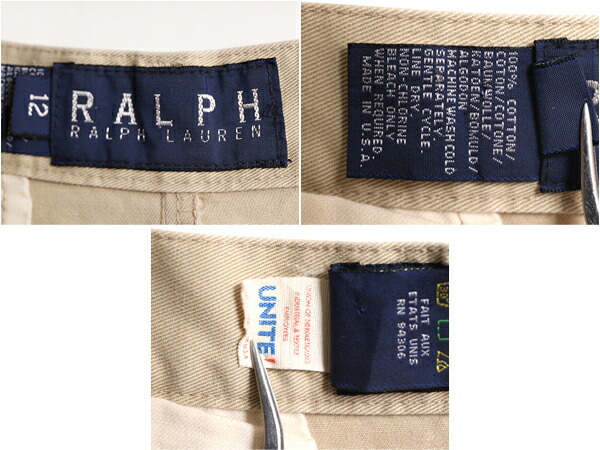 楽天市場】90s USA製 初期 ラルフローレン コットン チノ パンツ