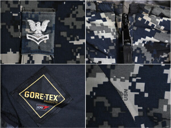 楽天市場】米軍実物 US NAVY デジタルカモ TYPE1 迷彩 ゴアテックス