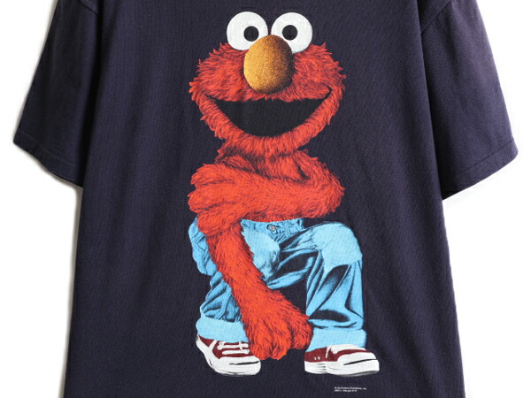 楽天市場】90s USA製 ☆ エルモ 大判 プリント Tシャツ ( メンズ XL