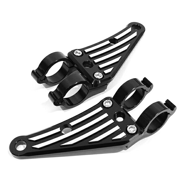 楽天市場】【送料無料】 アルミ ヘッドライト ステーブラック 41mm 41φ