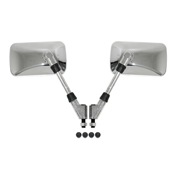 楽天市場】バックミラー メッキ スクエア 左右 バイク ゼファーχ W650