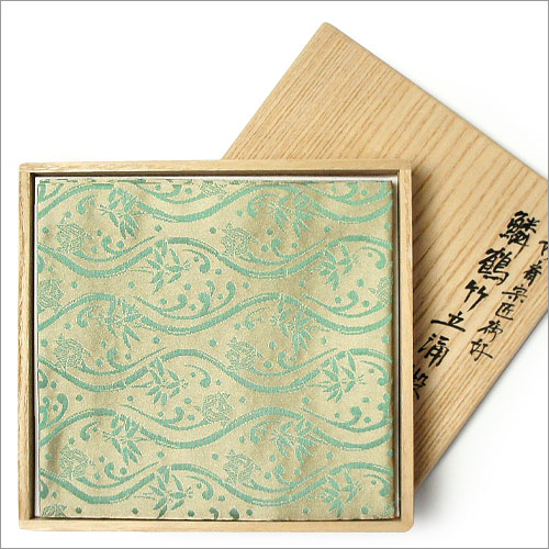 楽天市場】茶道具 出袱紗/出帛紗 出帛紗 而妙斎宗匠御好 鱗鶴竹立涌