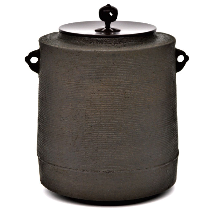 茶道具 釜 志きの糸目筒釜 錆びない釜 しきの釜 茶道 風炉