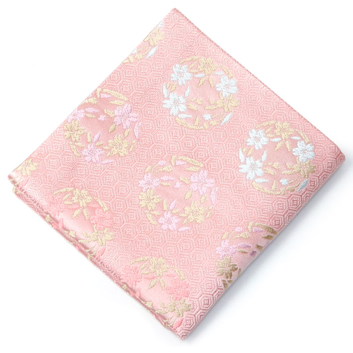 楽天市場】茶道具 出帛紗/出袱紗 出帛紗 亀甲に桜の丸 ピンク 正絹