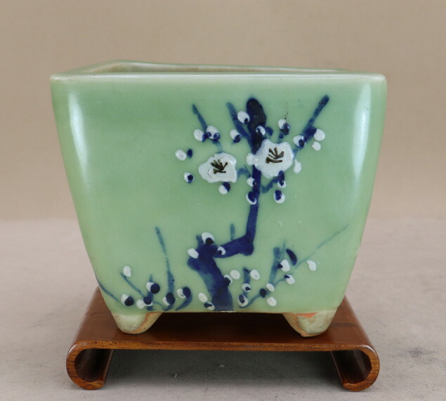 青磁 盆栽鉢 青磁 盆栽 五彩鉢 Yahoo!オークション -「青磁」(鉢