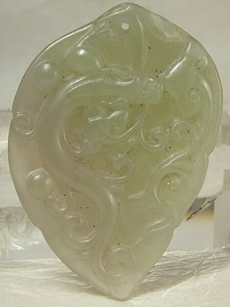 和田白玉（ホータンはくぎょく）貔貅（ひきゅう）トップ □龍香堂□