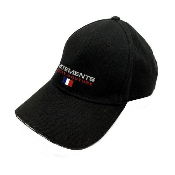VETEMENTS ブラックキャップ 100%コットン