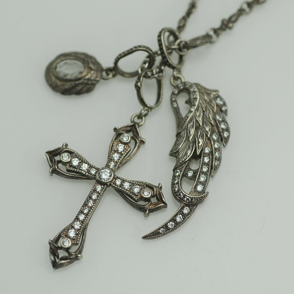 ローリーロドキンペンダント&タブルビー石 両方ともシルバー925です