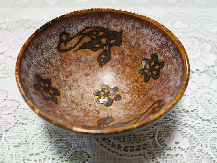 楽天市場】【中国 玳皮鶯梅天目茶碗 玳皮天目 ウグイス 梅と鶯紋様 盃