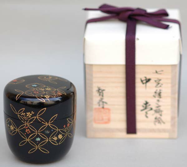 楽天市場】茶道具 棗 なつめ 翠松蒔絵竹平棗 而妙斎好写 【送料無料