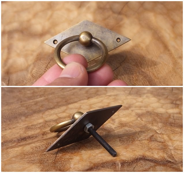 楽天市場】アンティーク 取っ手 つまみ 真鍮 MTMET-010 インテリア