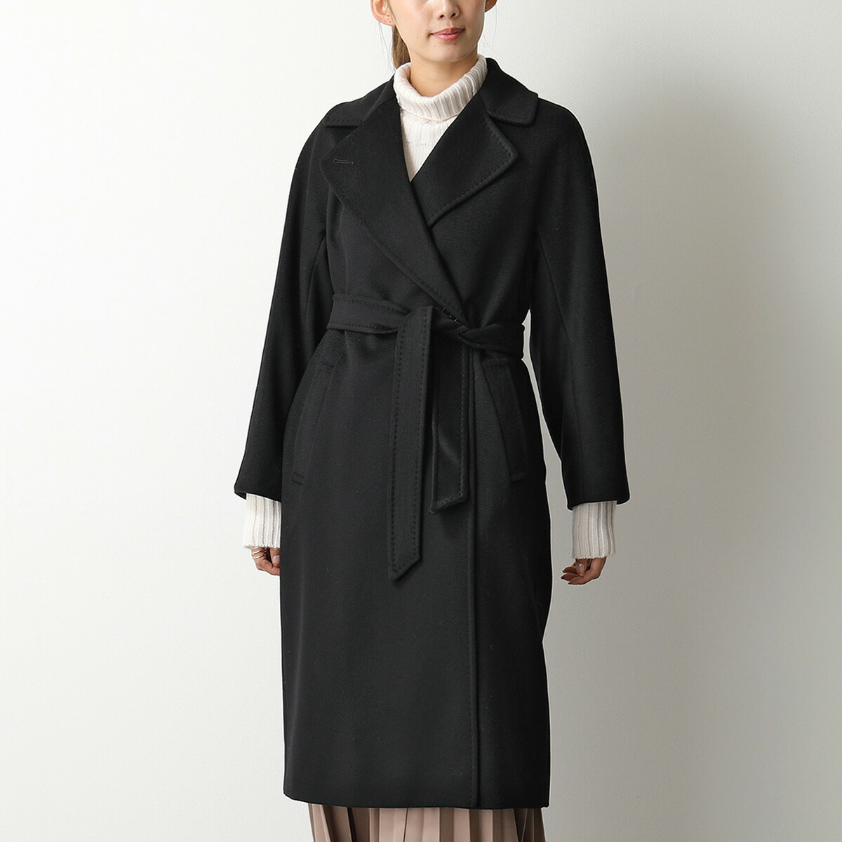 Max mara ウールコート ブラック 38 上品 フォーマル 大人