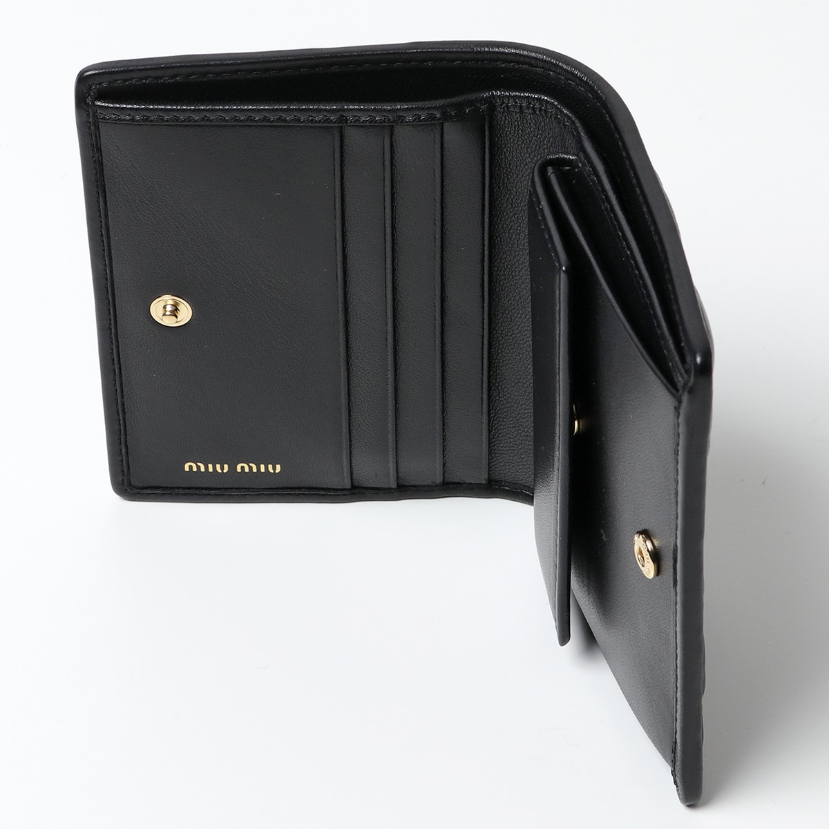 楽天市場】miumiu ミュウミュウ 二つ折り財布 MATELASSE マテラッセ
