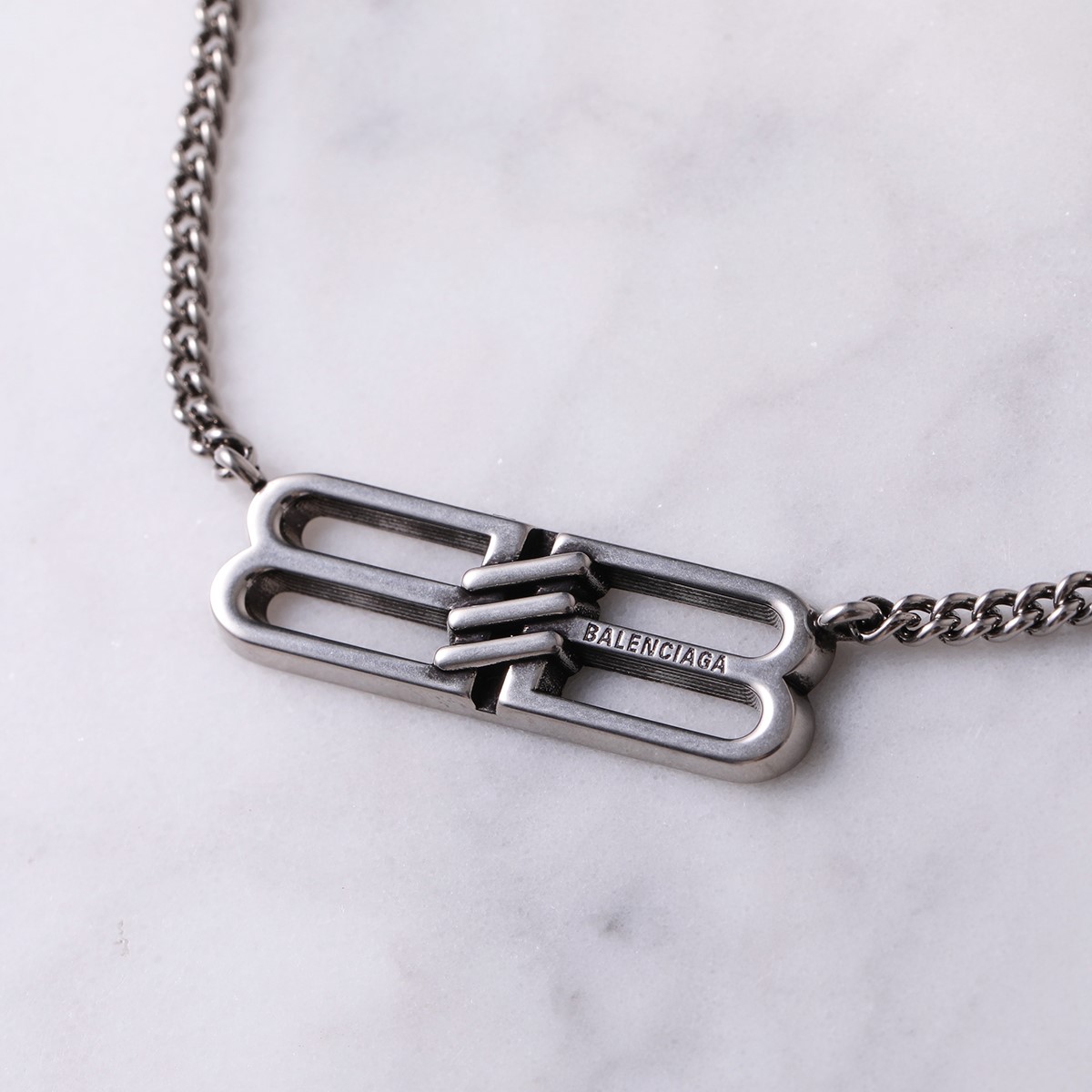 楽天市場】BALENCIAGA バレンシアガ ネックレス BB ICON 696223 TZ99I