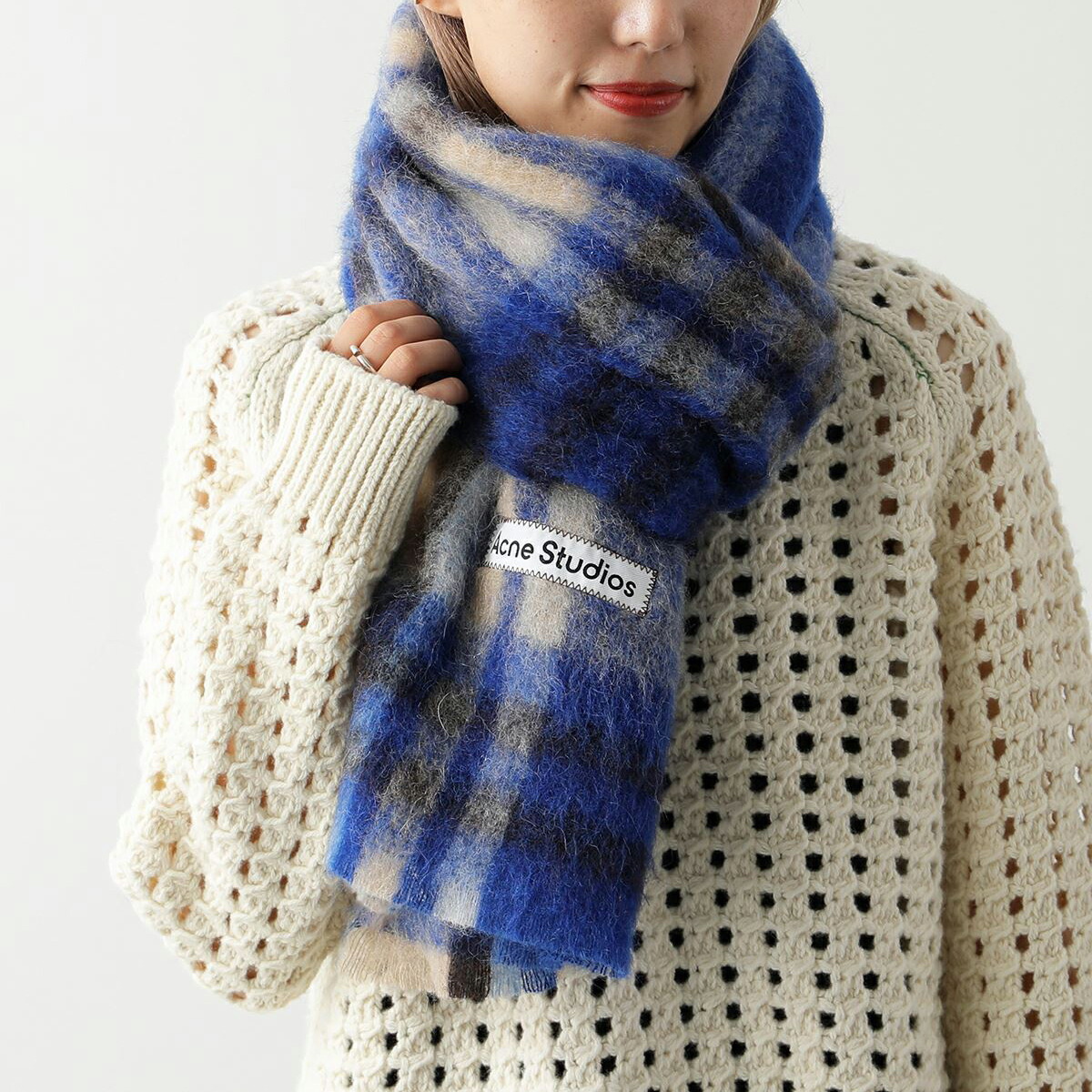 Acne Studios チェック柄マフラー マフラー ストール アクネ Acne
