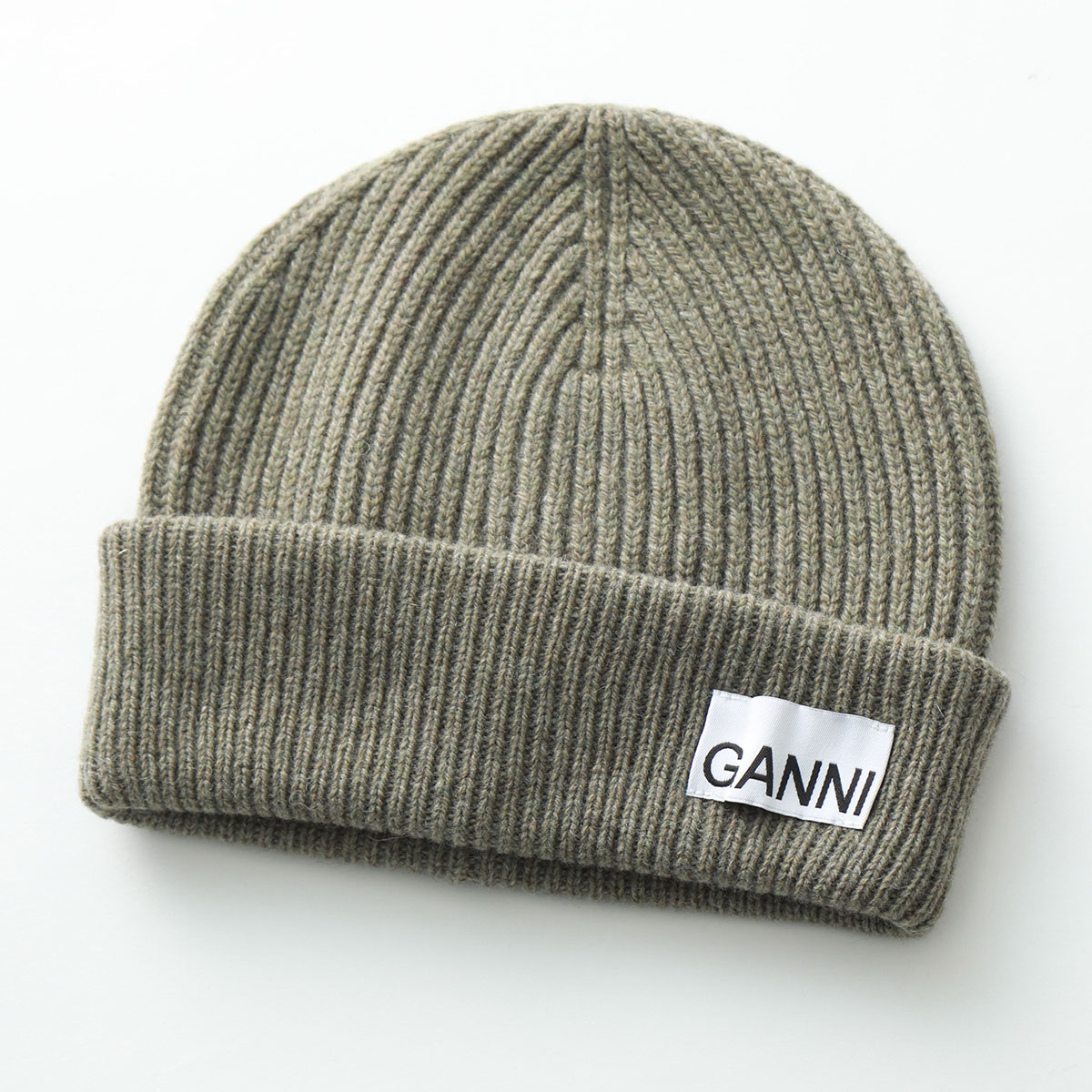 楽天市場】GANNI ガニー ニット帽 Light Structured Rib Knit Beanie