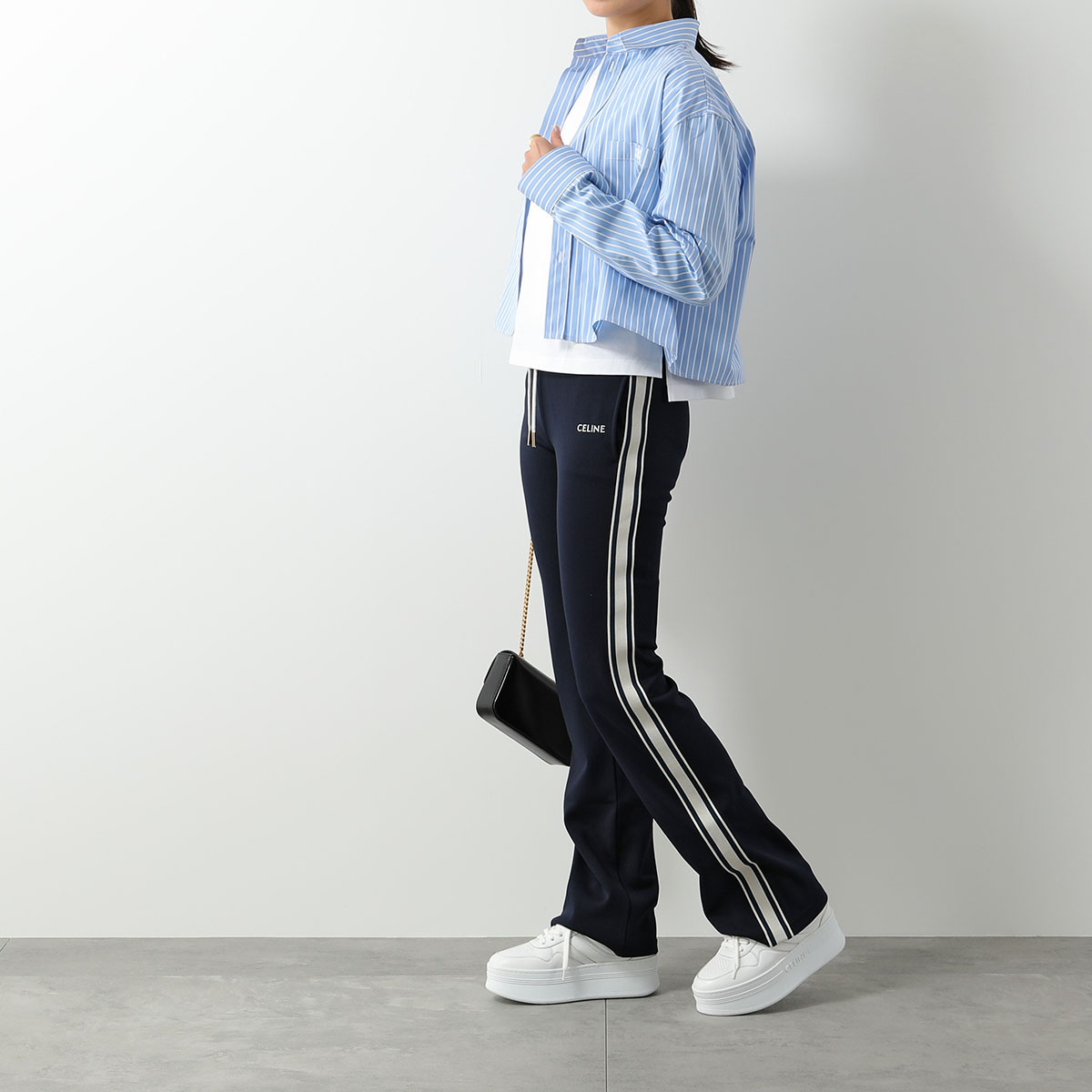 楽天市場】CELINE セリーヌ トラックパンツ 2Z489121O.07XA レディース