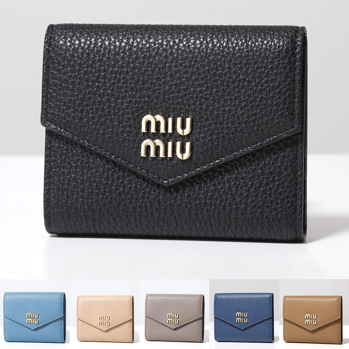 miumiu ミュウミュウ ラブレター ミニ財布 ブラック MIUMIU ラブレター