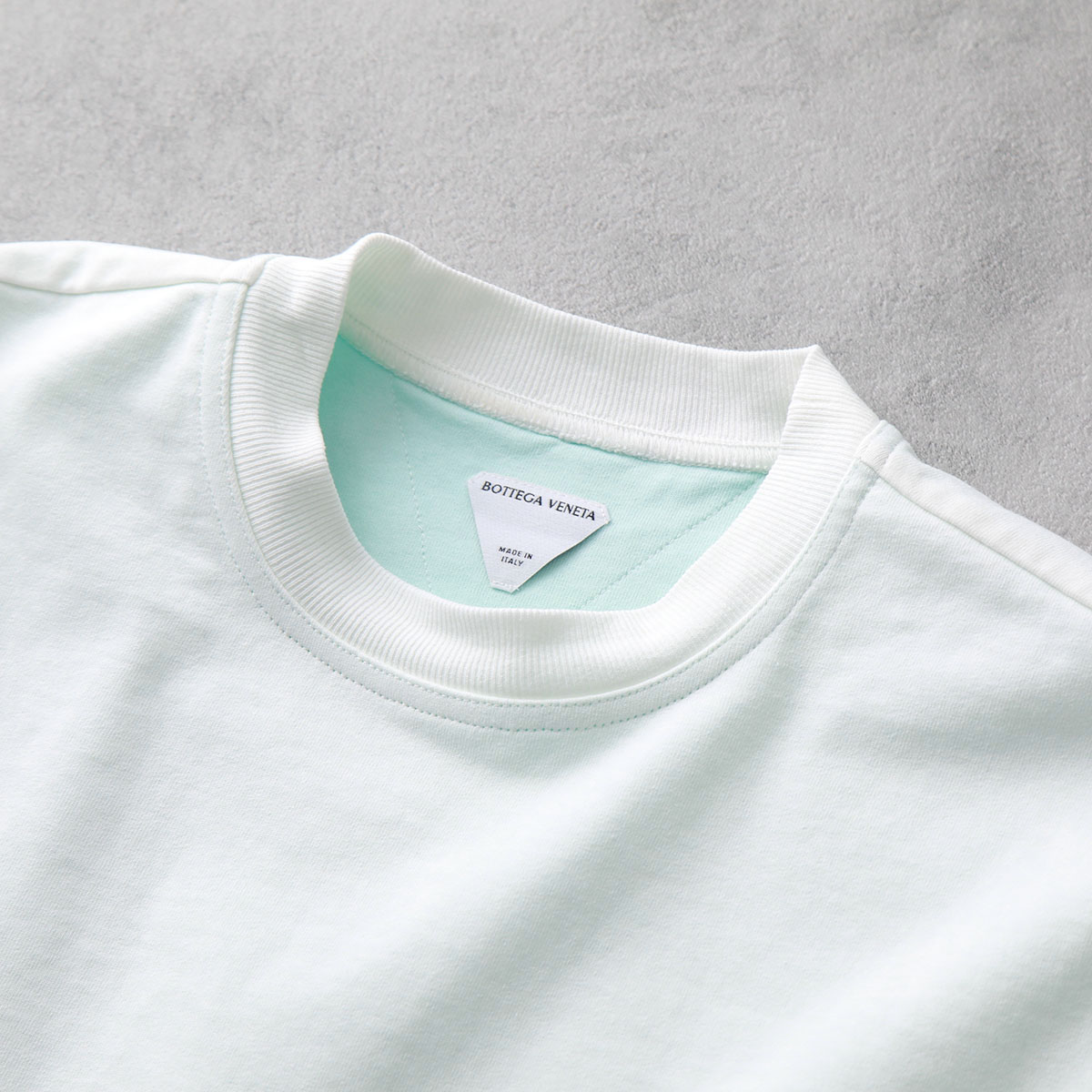 新品】BOTTEGA VENETA ダブルレイヤーTシャツ 青x白 Mサイズ