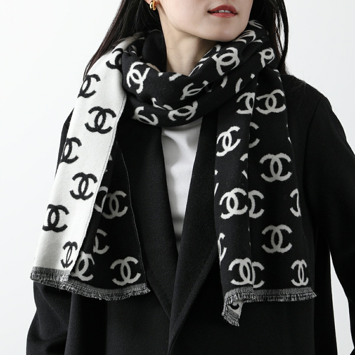 楽天市場】CHANEL シャネル マフラー AA7067 B04039 レディース