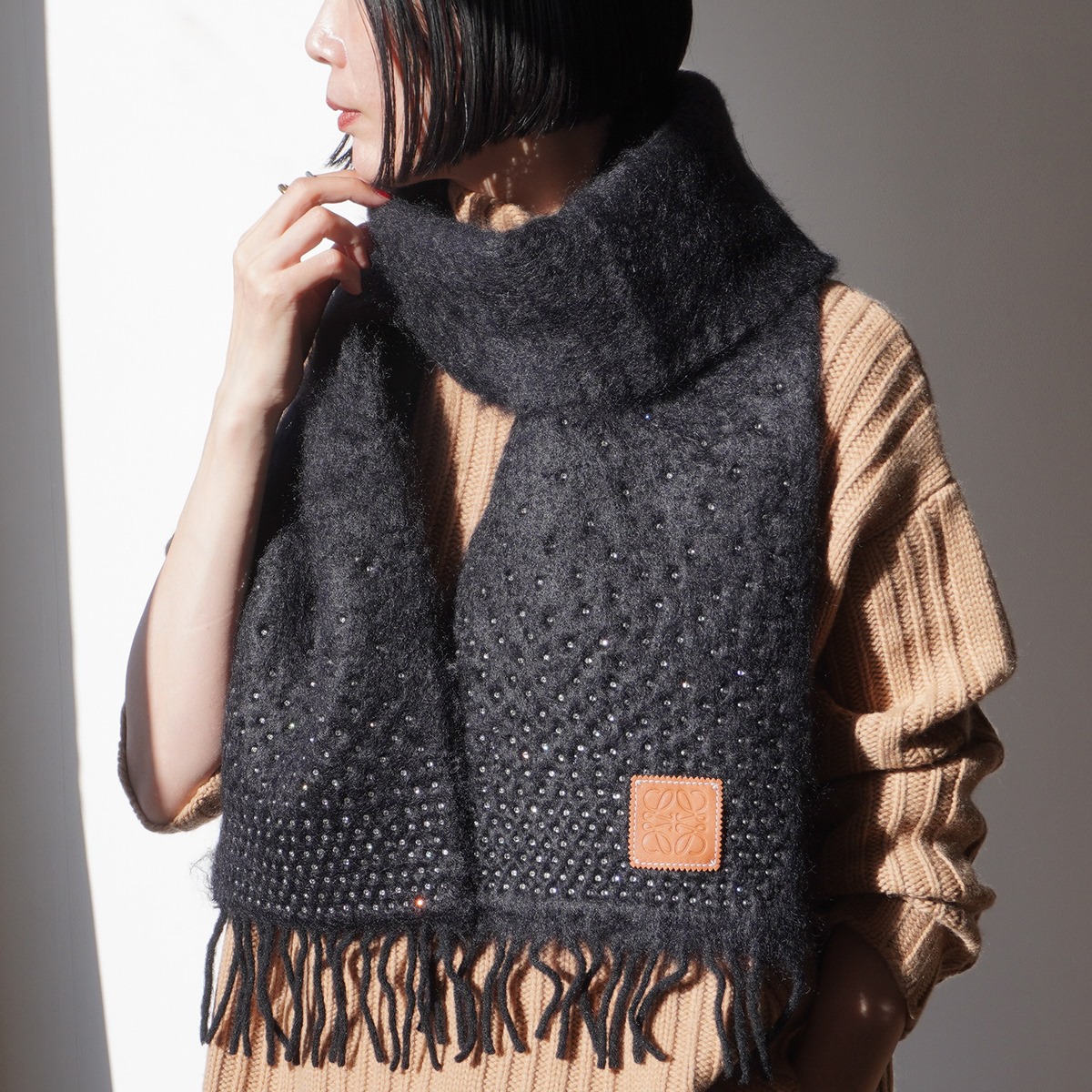 楽天市場】LOEWE ロエベ マフラー 185×23 F540257X01 レディース