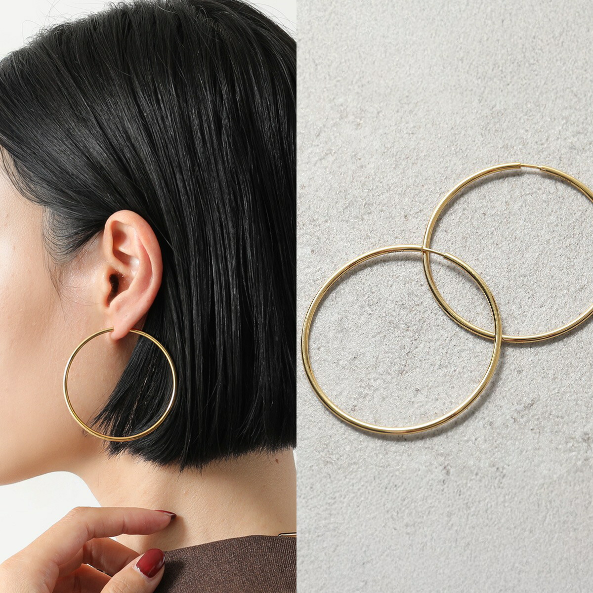 楽天市場】MARIA BLACK マリアブラック ピアス Senorita 50 Hoop