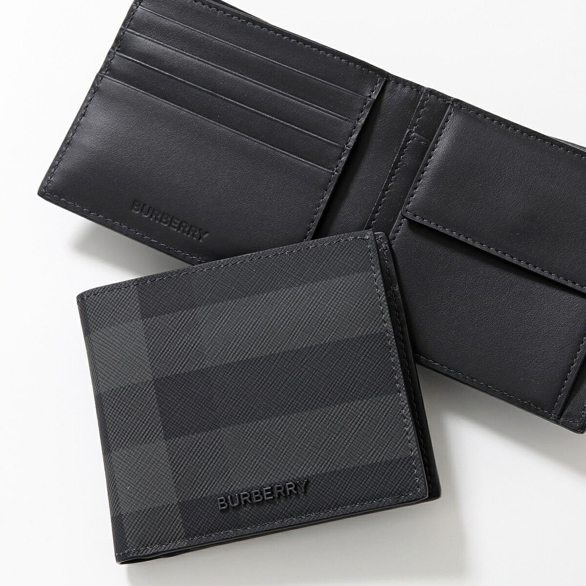 BURBERRY ブラック 二つ折り財布 バーバリー 二つ折り札入れ 二つ折り
