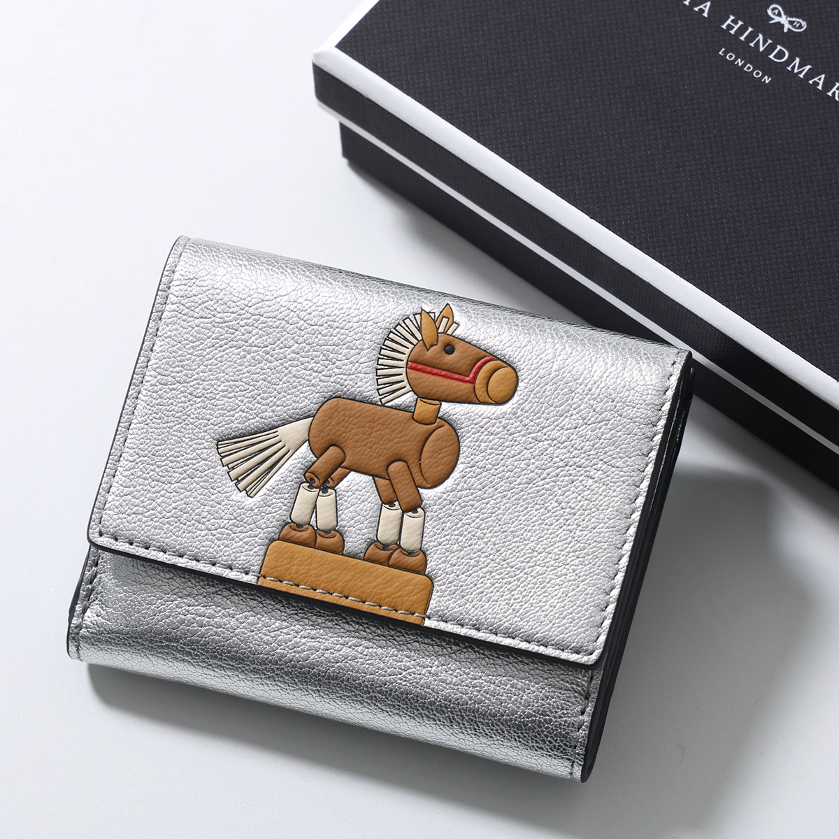 楽天市場】ANYA HINDMARCH アニヤハインドマーチ 三つ折り財布 Mini