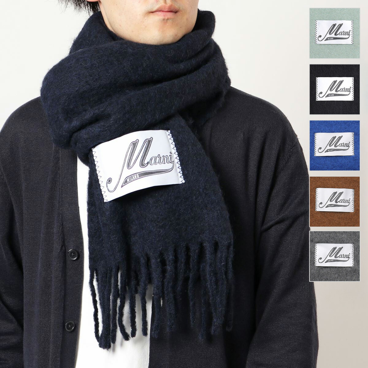 楽天市場】MARNI マルニ マフラー ASZC0005A0 UTW918 メンズ アルパカ