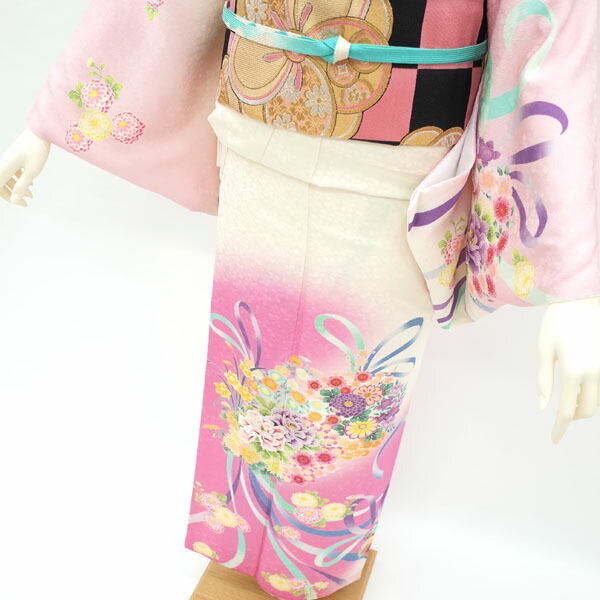 楽天市場】【中古】 訪問着 リサイクル着物 正絹 袷 刺繍 ピンク オフ