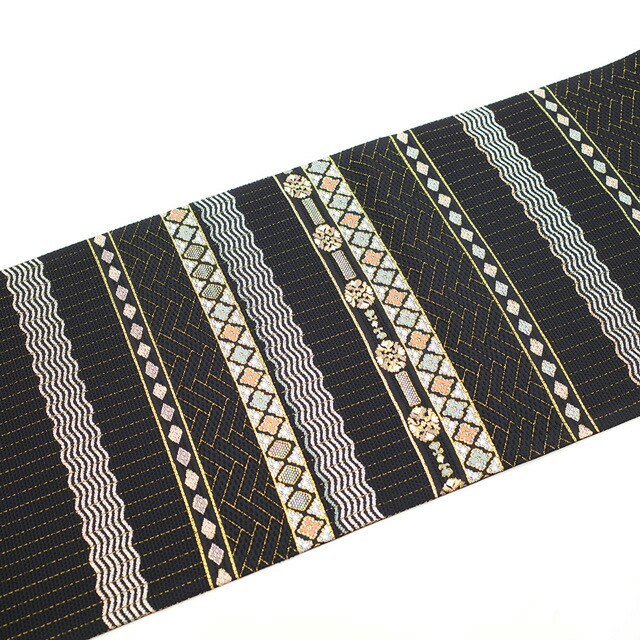 楽天市場】【新古品】 袋帯 未使用 フォーマル 正絹 螺鈿箔 金糸 銀糸