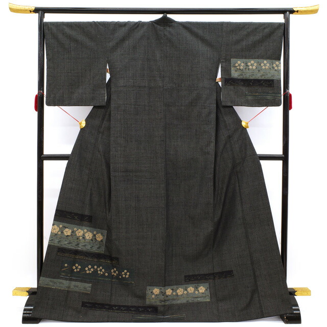 楽天市場】【中古】 赤城紬 訪問着 リサイクル 着物 正絹 袷 真綿 絞り