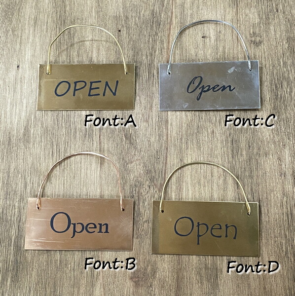 楽天市場】ダメージ加工 金属製 オープン クローズ 看板OPEN CLOSED