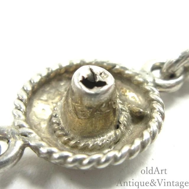 シルバー925 メキシコ 花模様 帽子 シルバー925 メキシコ 花模様 帽子