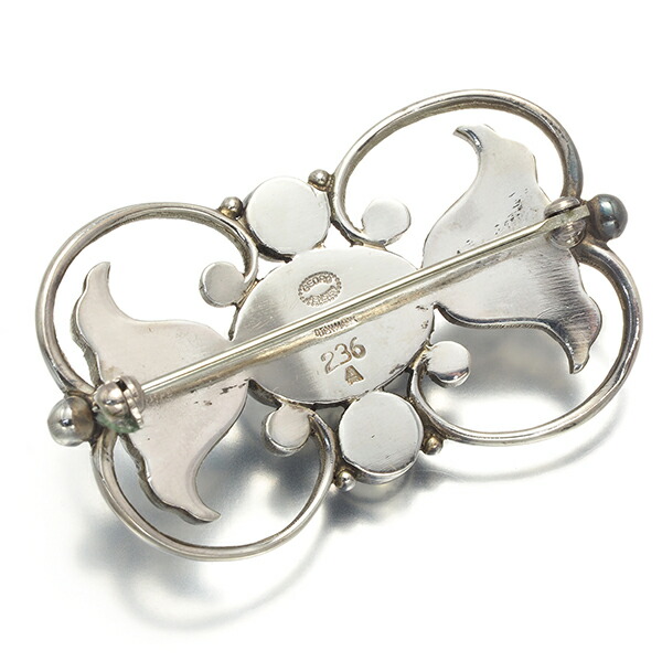 GEORG JENSEN 323 エナメル シルバーブローチ 925S 【公式通販】