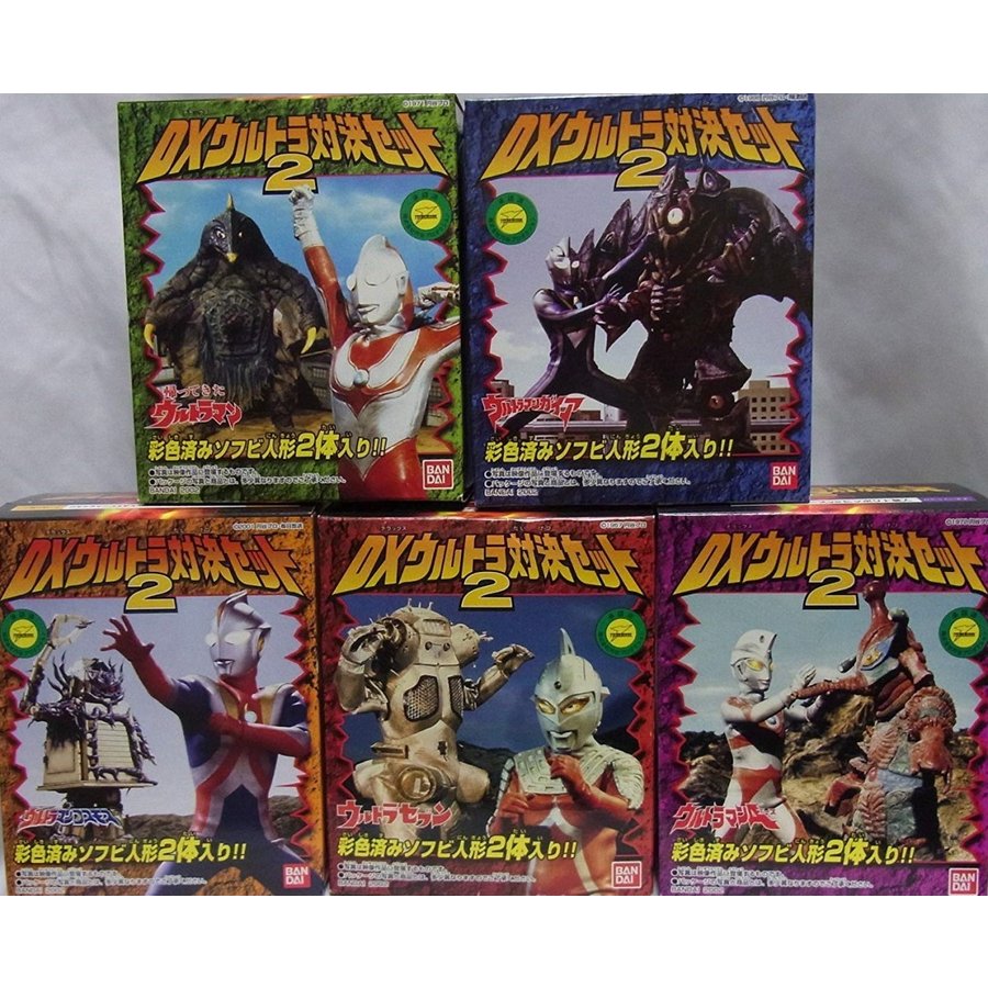 楽天市場】【送料無料】バンダイ DXウルトラマン対決セット2 全5種