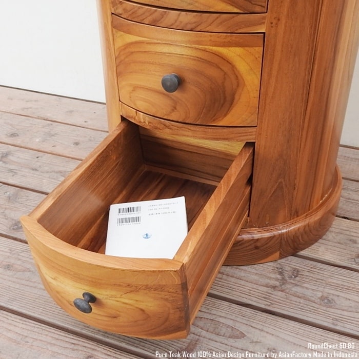 楽天市場】オールドチーク無垢材 5段チェスト 80cm 箪笥 ナチュラルラ