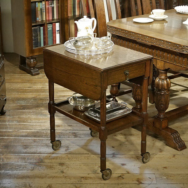 イギリス アンティーク 家具 ティー トローリー 1930年頃 616A 英国